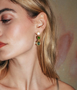 Tabitha Gem Drop Earrings in Multi