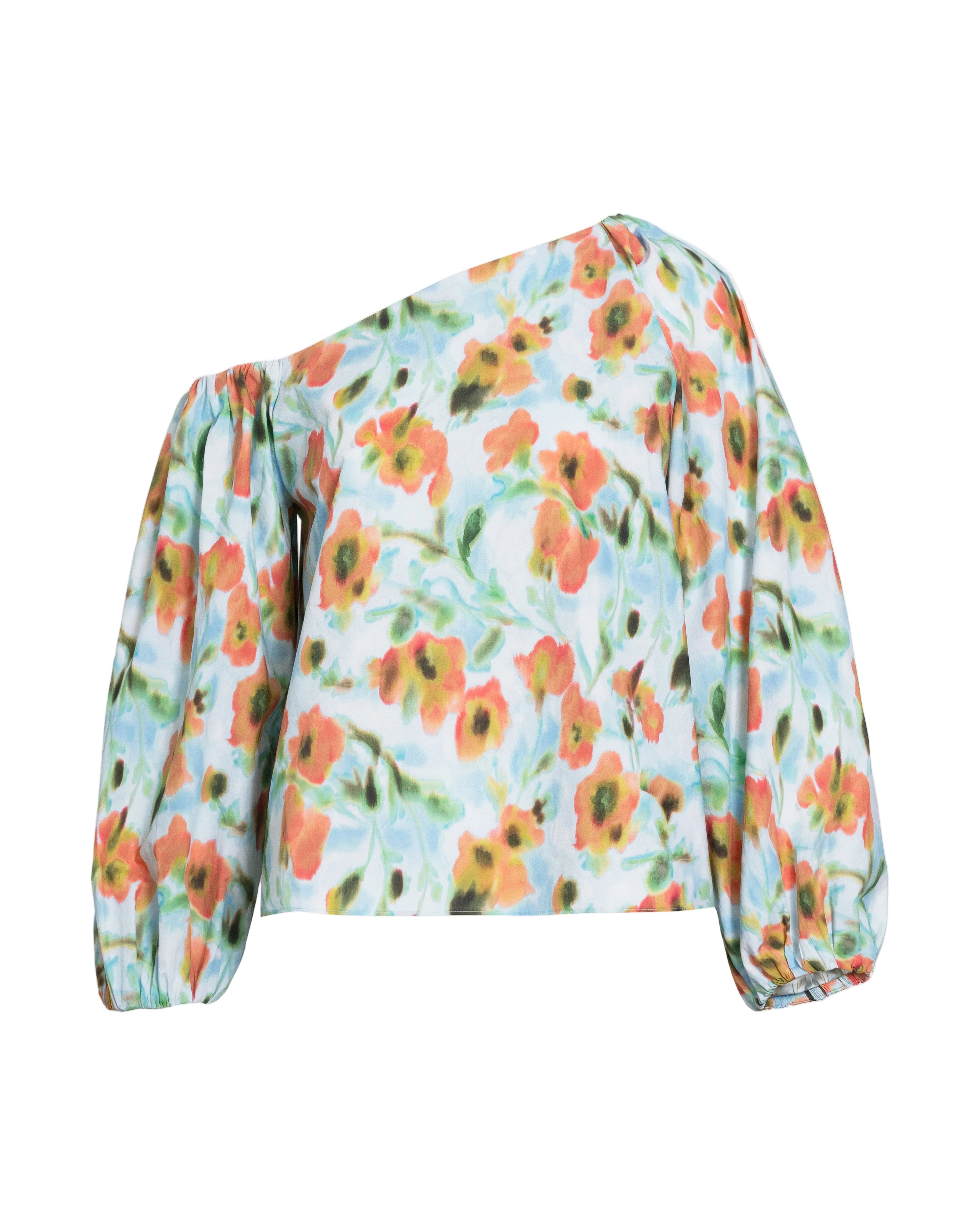 Tabitha Top in Powder Blue Multi