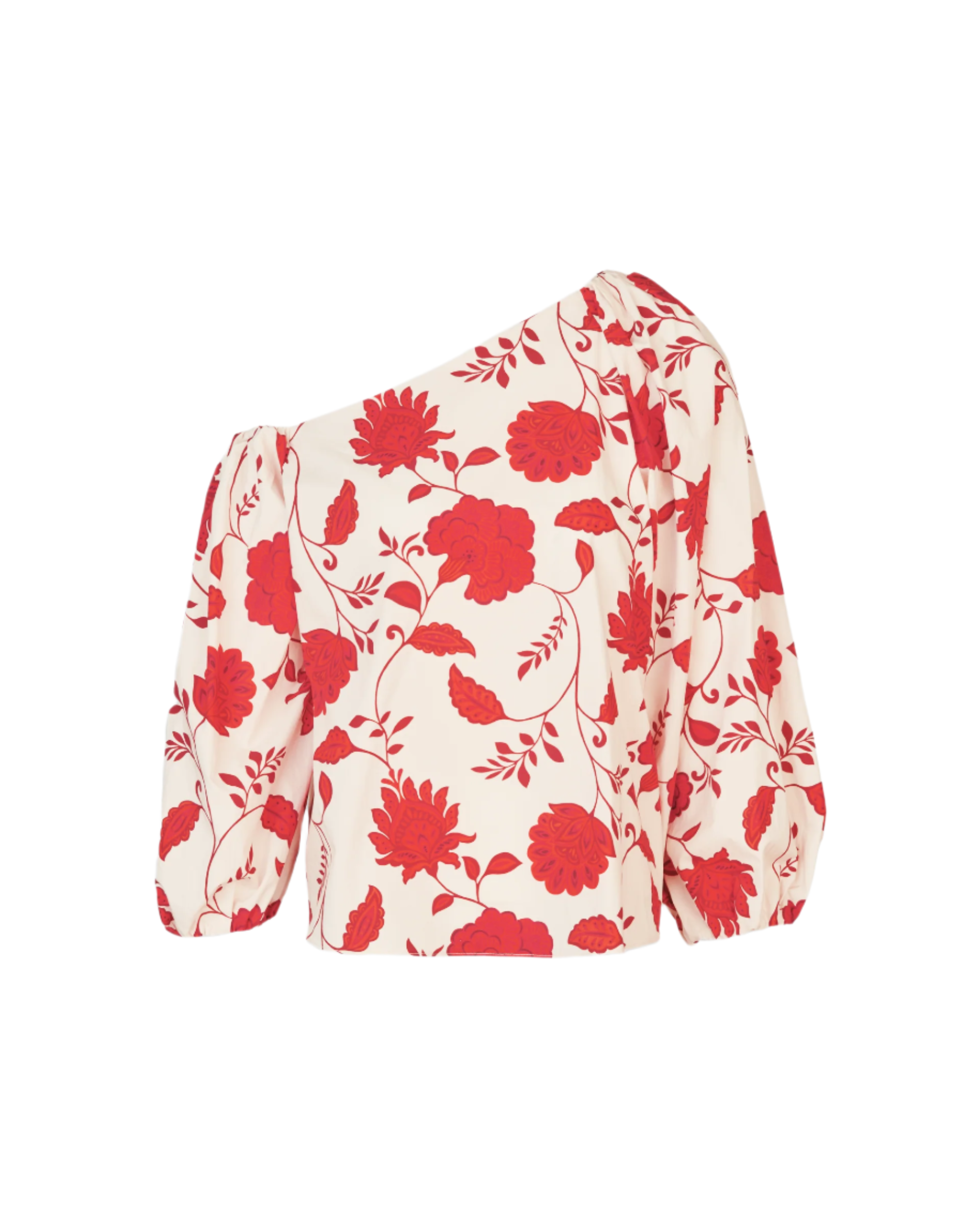 Tabitha Top in Cream & Tomato