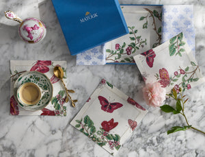 Baudin Butterfly Cocktail Napkin, Set of 4