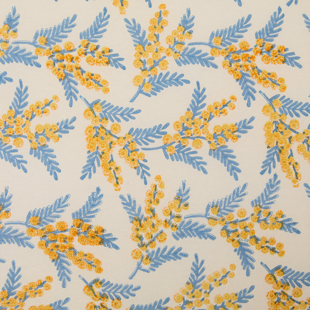 French Tablecloth Mimosa Blue & Yellow