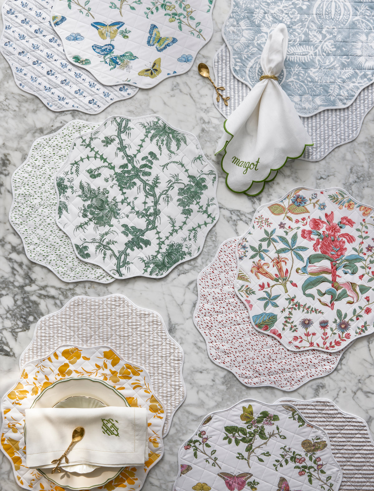 Reversible Quilted Placemat, Set of 4