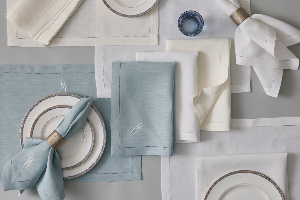 Valentina Hemstitch Placemats, Set of 4