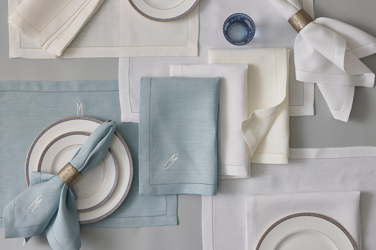 Valentina Hemstitch Placemats, Set of 4