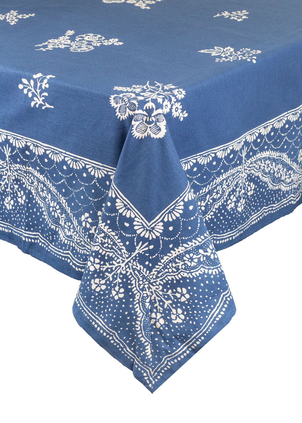 Avignon Tablecloth in Indigo