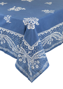 Avignon Tablecloth in Indigo