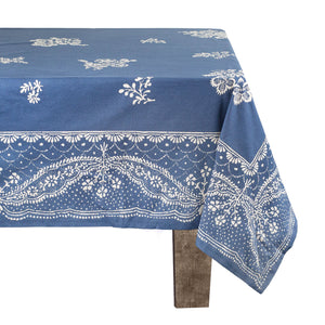 Avignon Tablecloth in Indigo
