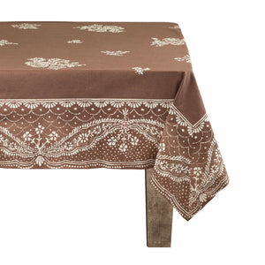 Avignon Tablecloth in Brown