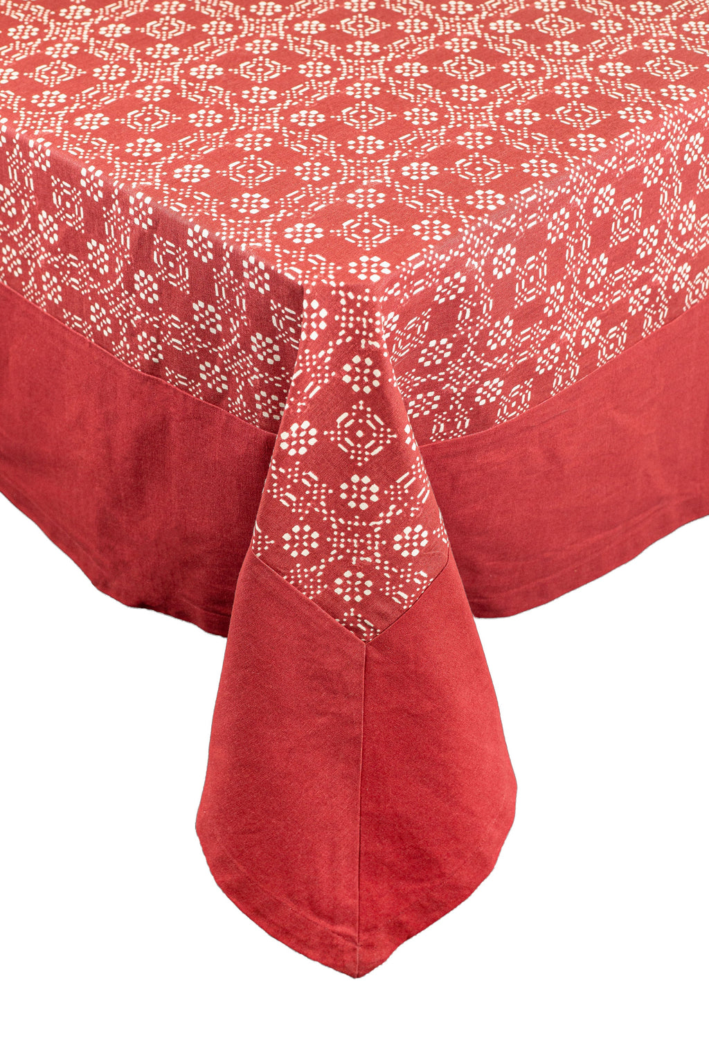 Check Tablecloth in Red