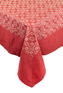 Check Tablecloth in Red