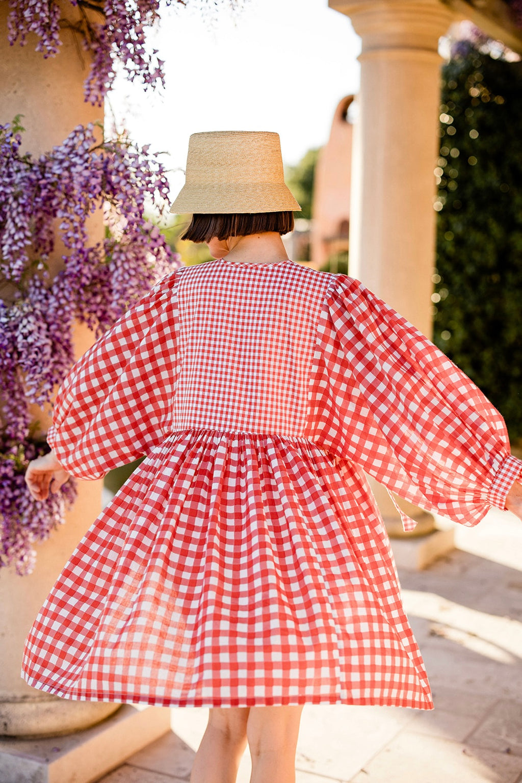 Taj Mini Dress in Red Gingham