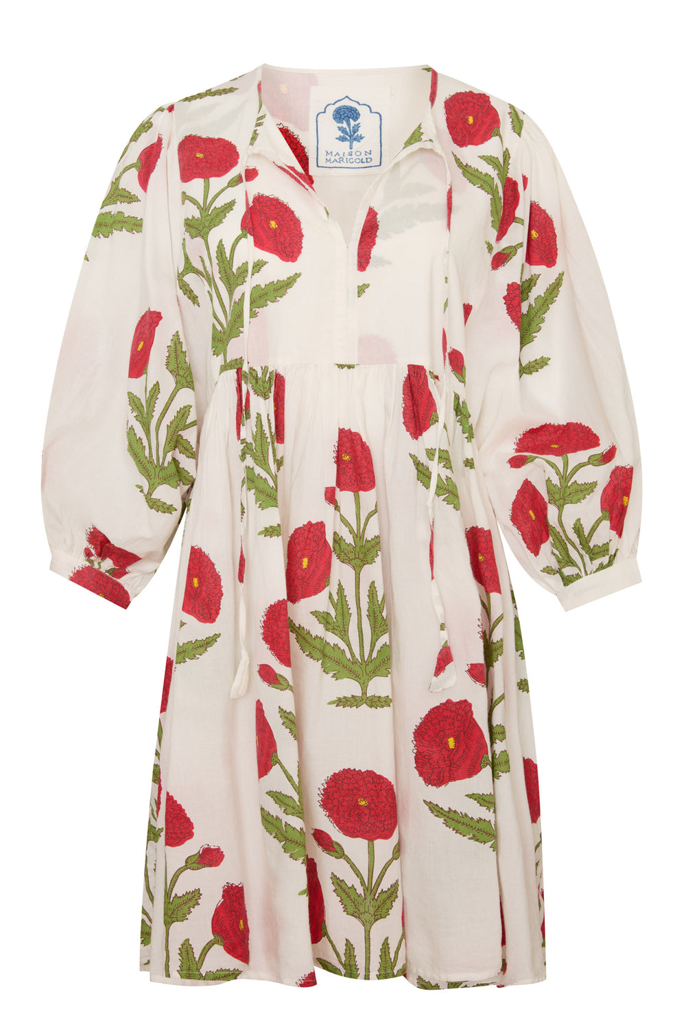 Taj Mini Dress Red Flower