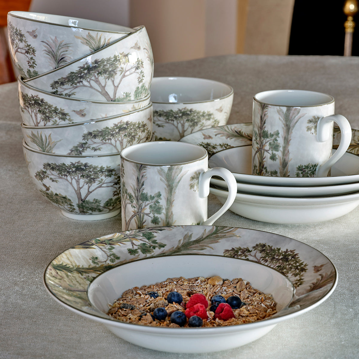 Kit Kemp Tall Trees Rice Bowls, Set of 4