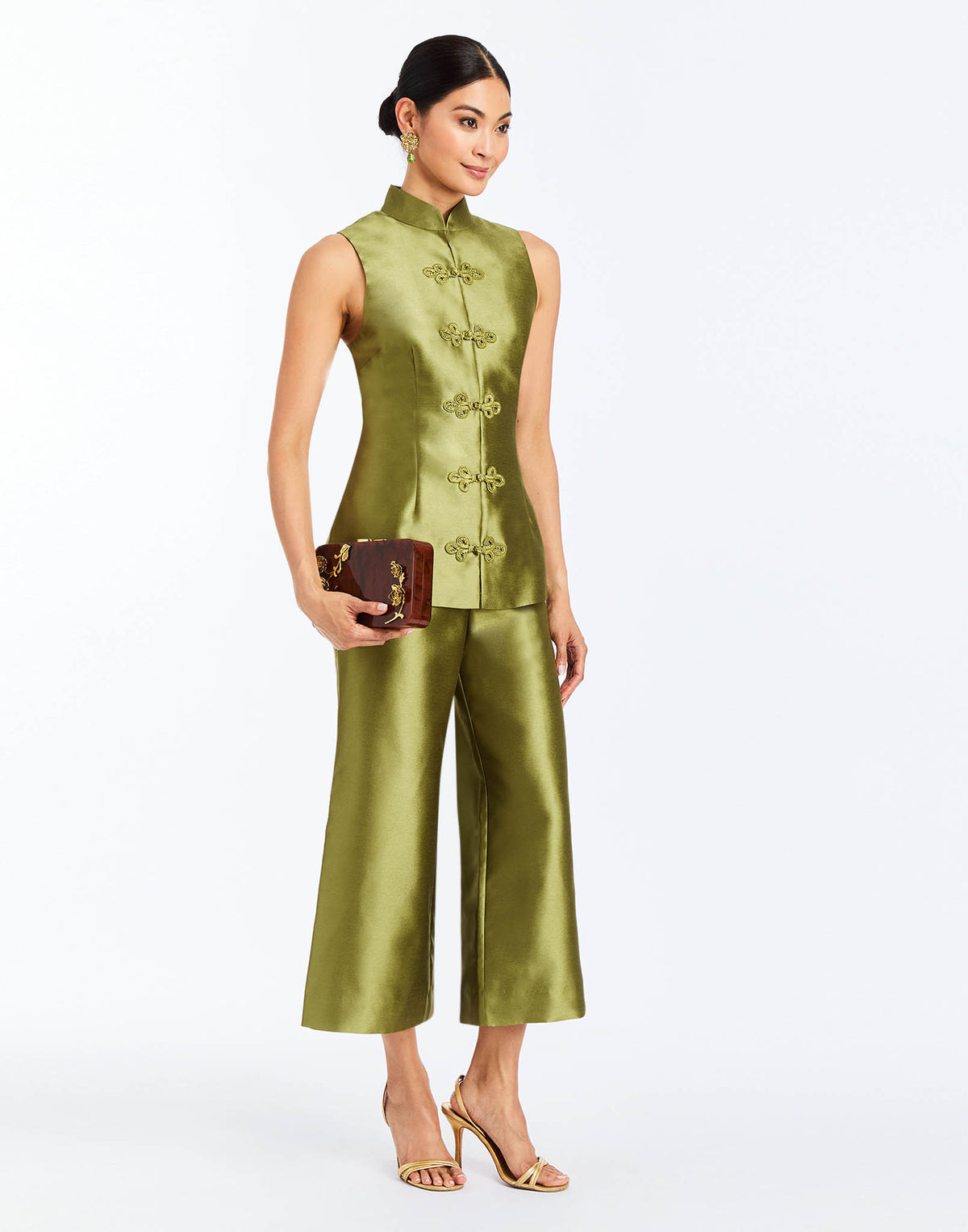 Tamara Top in Olive Green