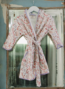 Rosy Coral Reef Bathrobe
