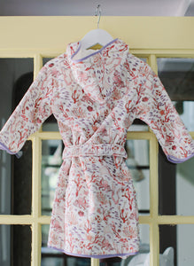 Rosy Coral Reef Bathrobe