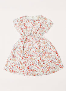 The Delphine Dress in Rosy Coral Reef
