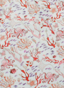 The Delphine Dress in Rosy Coral Reef