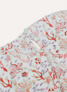 The Delphine Dress in Rosy Coral Reef
