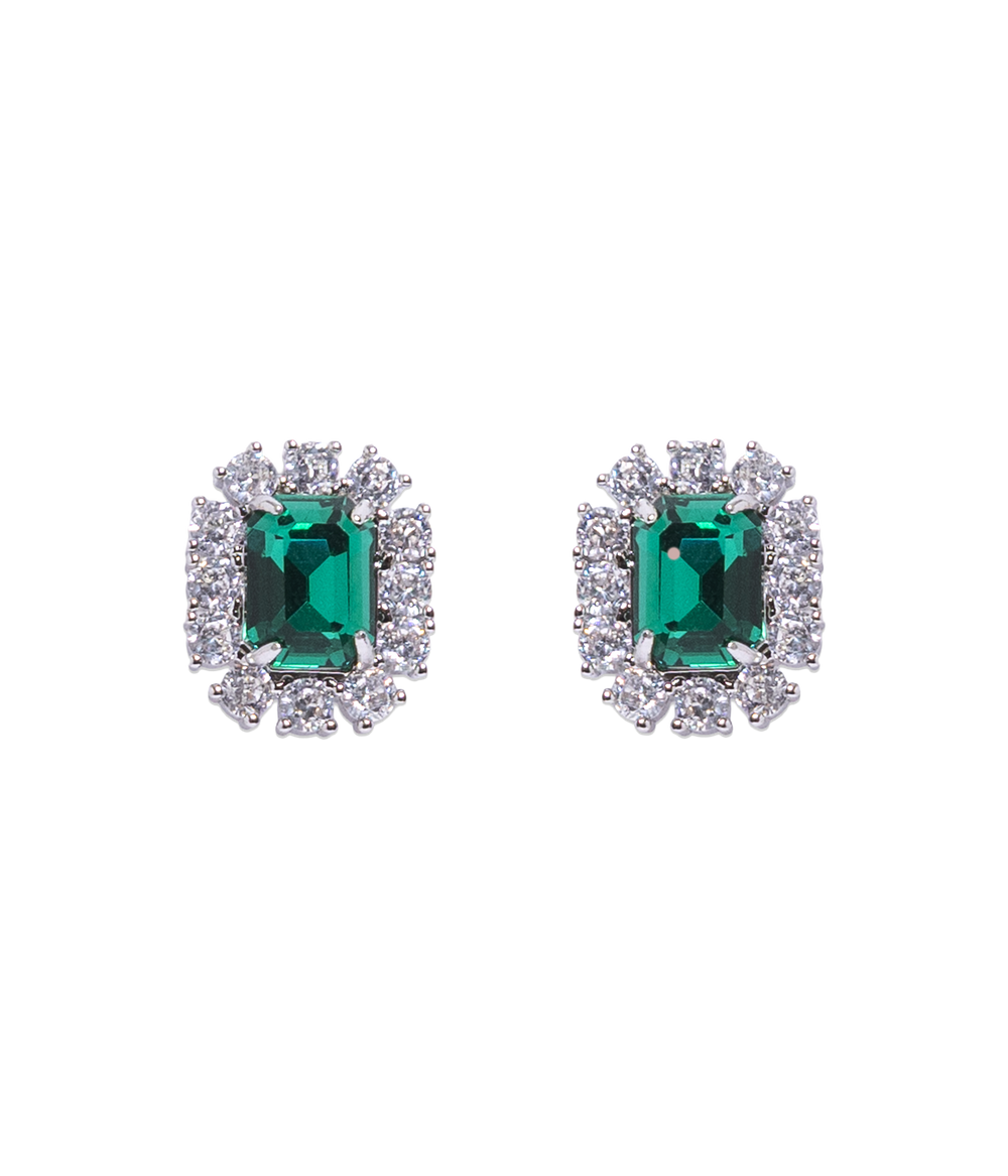 Tati Studs in Emerald