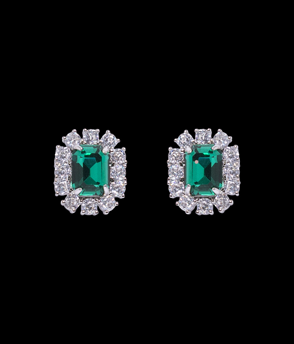 Tati Studs in Emerald