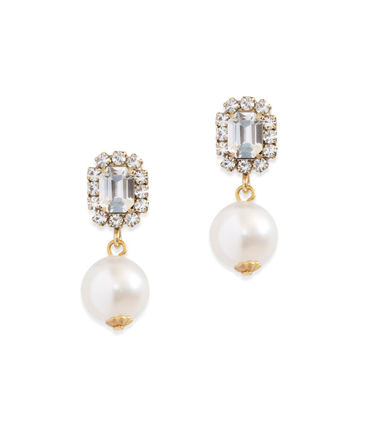 ★韓国人気★TATIANA★Button Pearl Ear Jacket Earrings Ear Jacket Earrings | Freshwater Pearl Wedding Jewelry