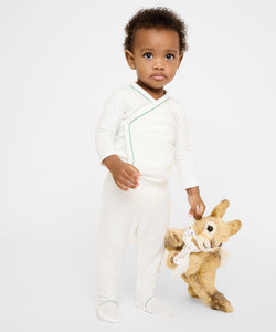 Tatum Baby Pant in Seafoam Piping