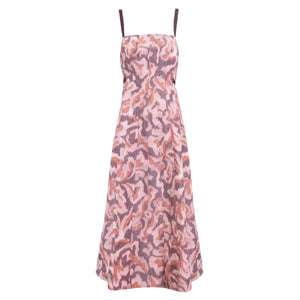 Tavia Dress in Mahogany & Sugarcane Multi