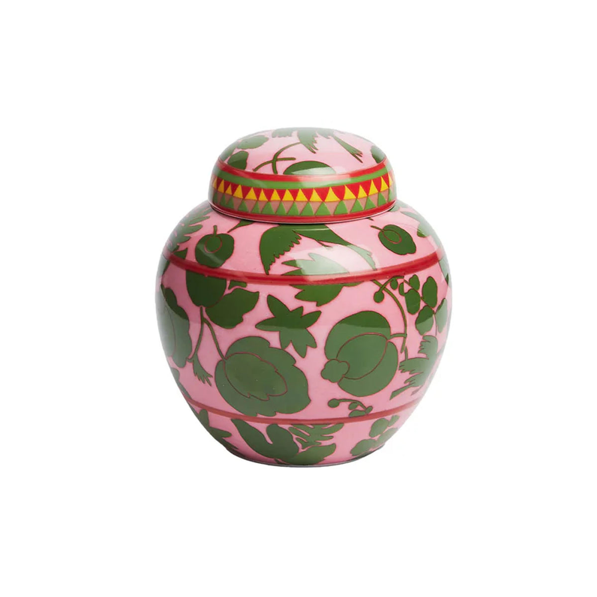 Tea Jar in Wildbird Pink & Green