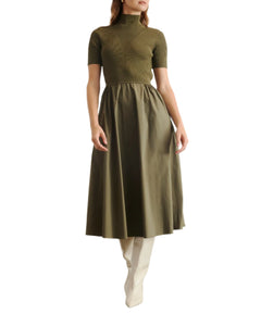 Teresa Knit Dress in Fern