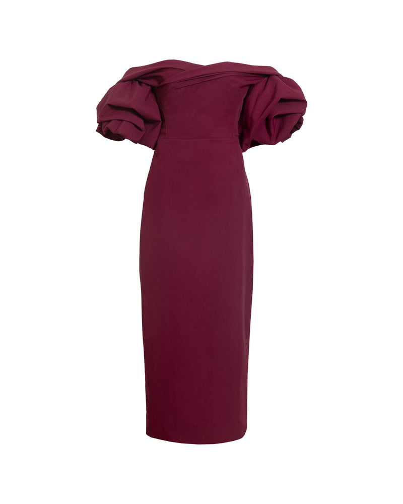 Tess Dress in Merlot