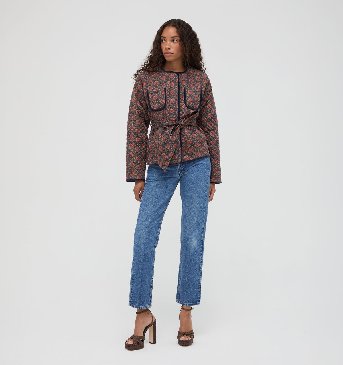 The Barrow Jacket in Thornfield Tapestry