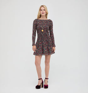 The Dalia Mini Nap Dress in Jacobean Sprig