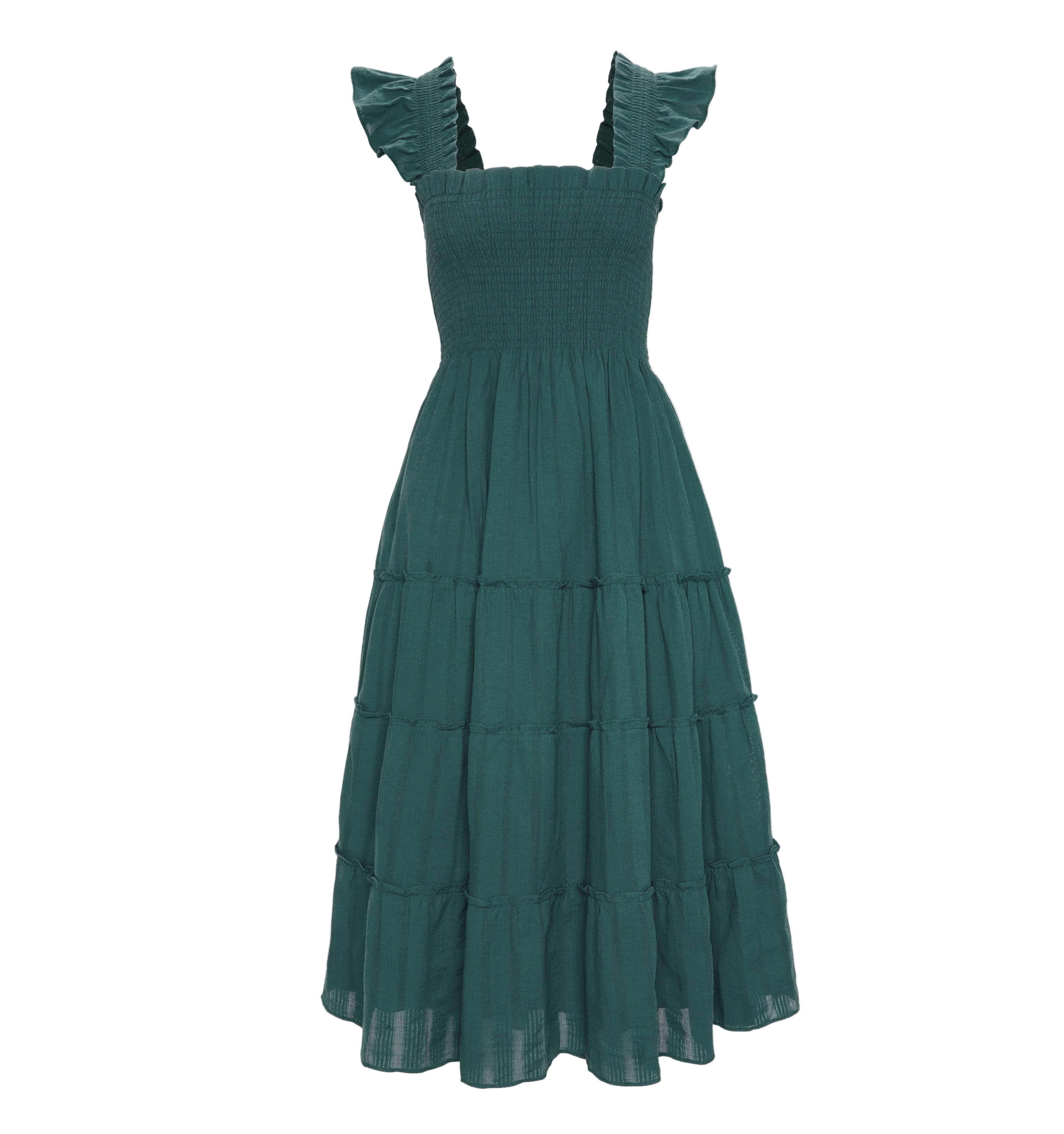 The Ellie Nap Dress in Midnight Green
