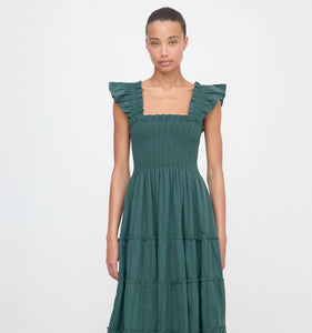 The Ellie Nap Dress in Midnight Green