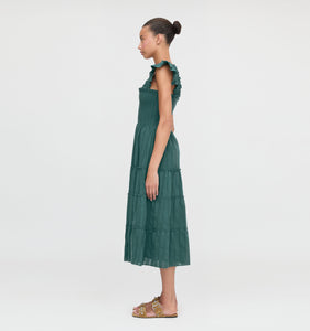 The Ellie Nap Dress in Midnight Green