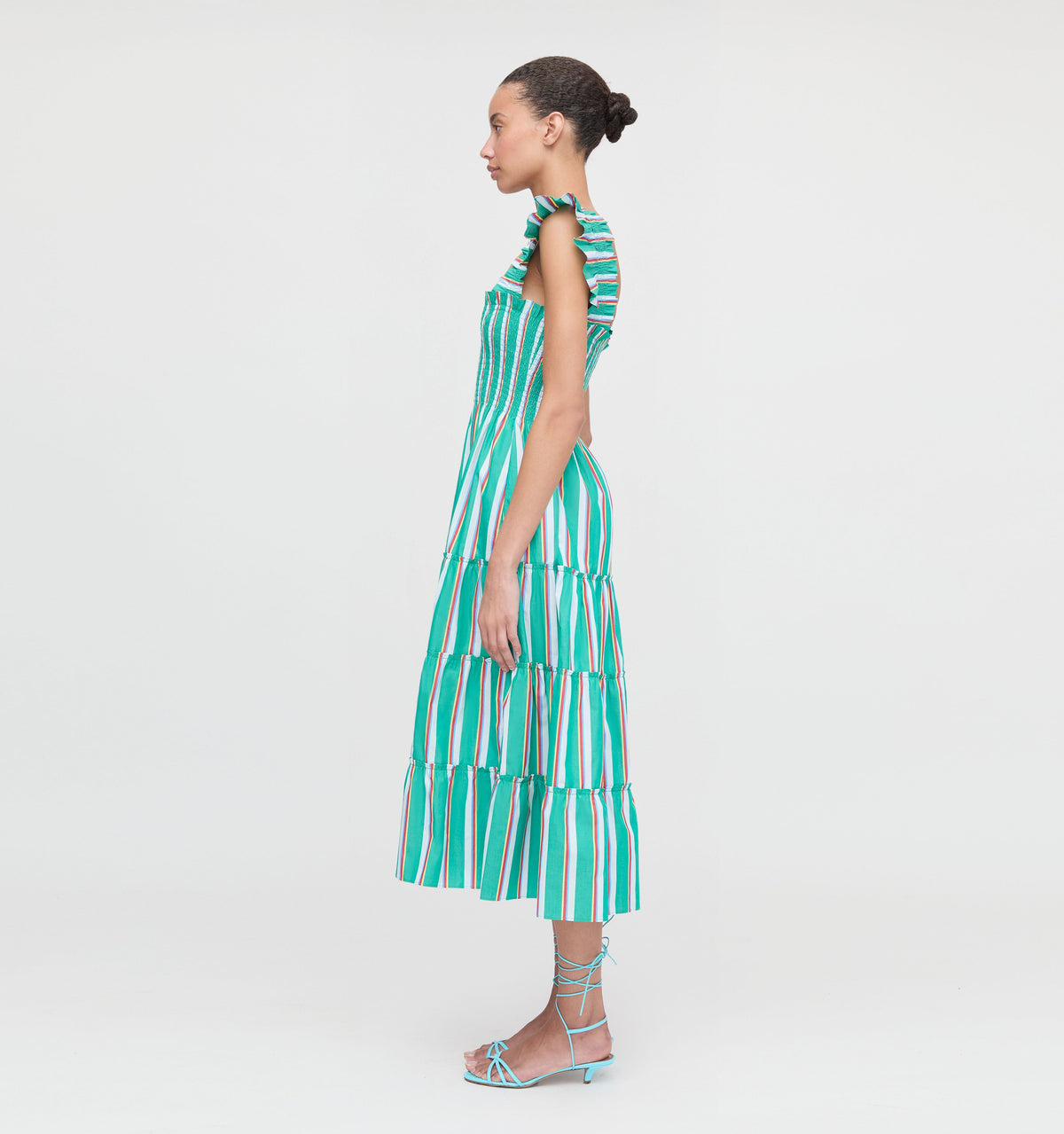 The Ellie Nap Dress in Sunset Stripe
