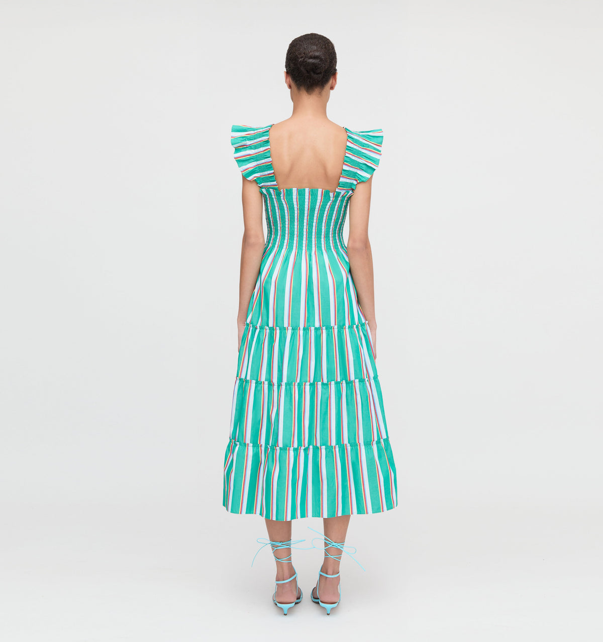 The Ellie Nap Dress in Sunset Stripe