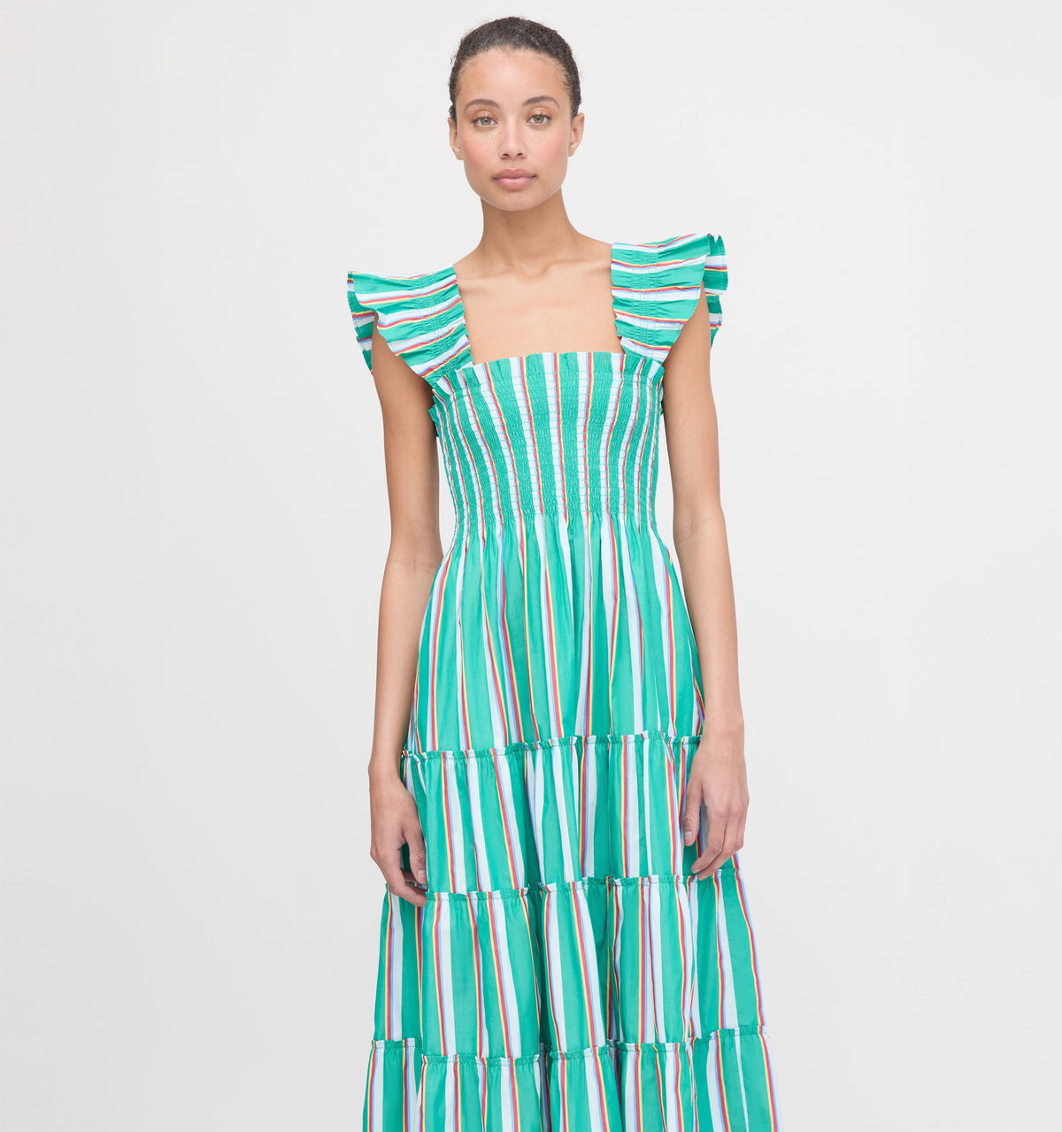 The Ellie Nap Dress in Sunset Stripe