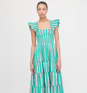 The Ellie Nap Dress in Sunset Stripe