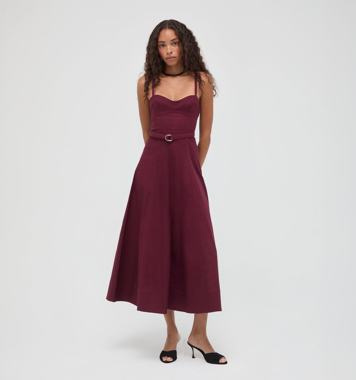 The Fiona Dress in Mulberry