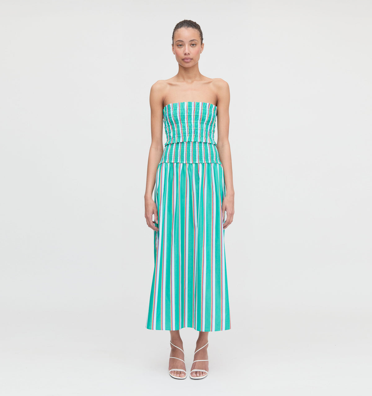 The June Nap Top in Sunset Stripe
