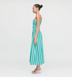 The Delphine Nap Skirt in Sunset Stripe