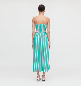The Delphine Nap Skirt in Sunset Stripe