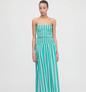 The June Nap Top in Sunset Stripe