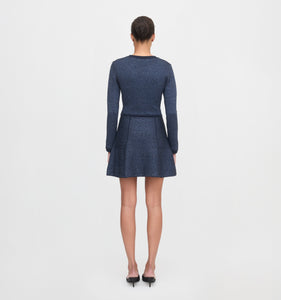 The Lana Dress in Navy Sequin