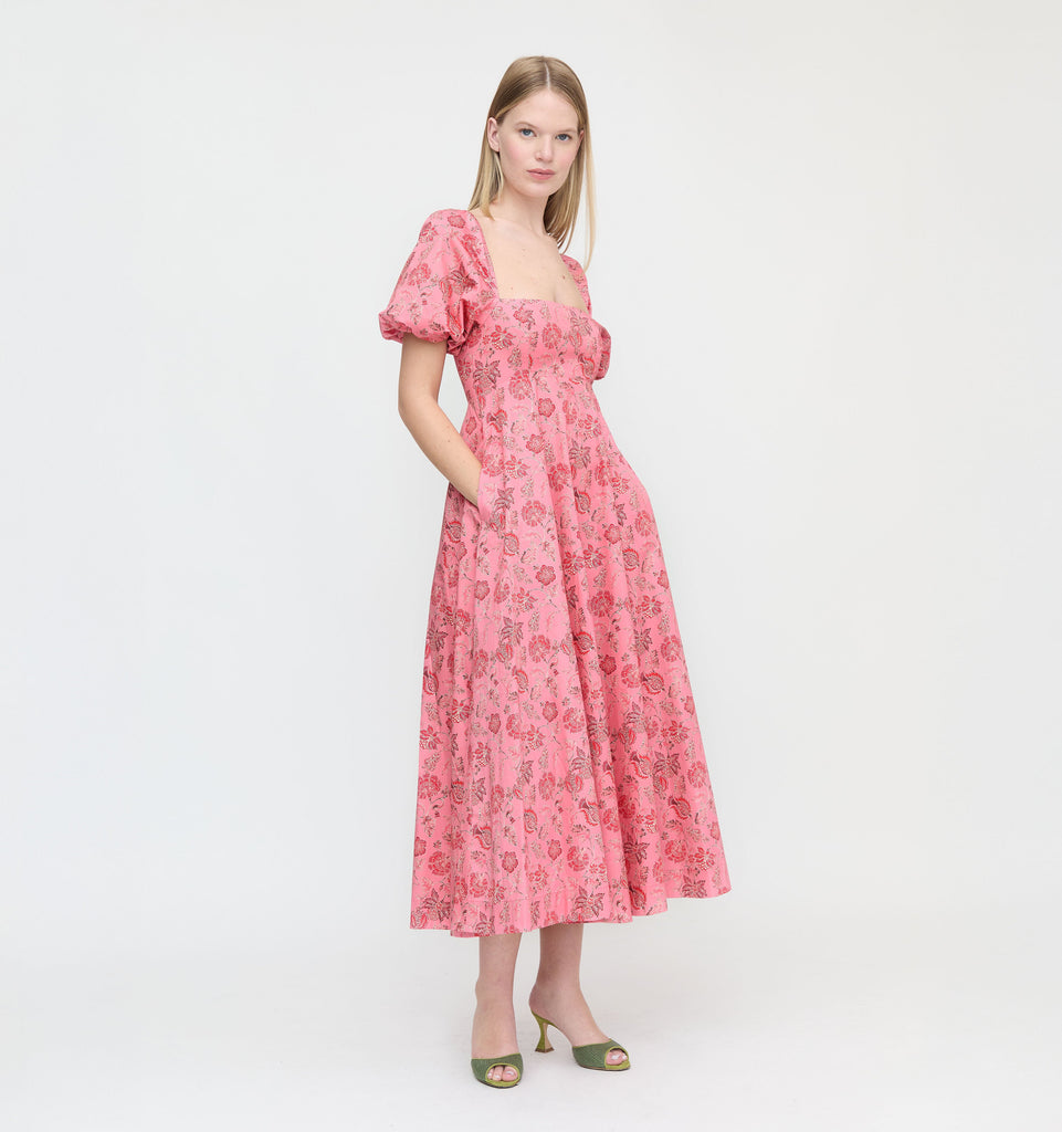 matilda jane pink floral dress Matilda Jane Womens Gray Pink Floral Fit & Flare Knee Dress Size S Long Sleeve