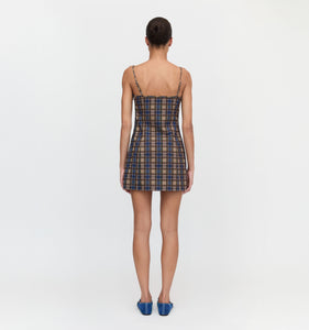 The Rennie Dress in Brown Spencer Plaid