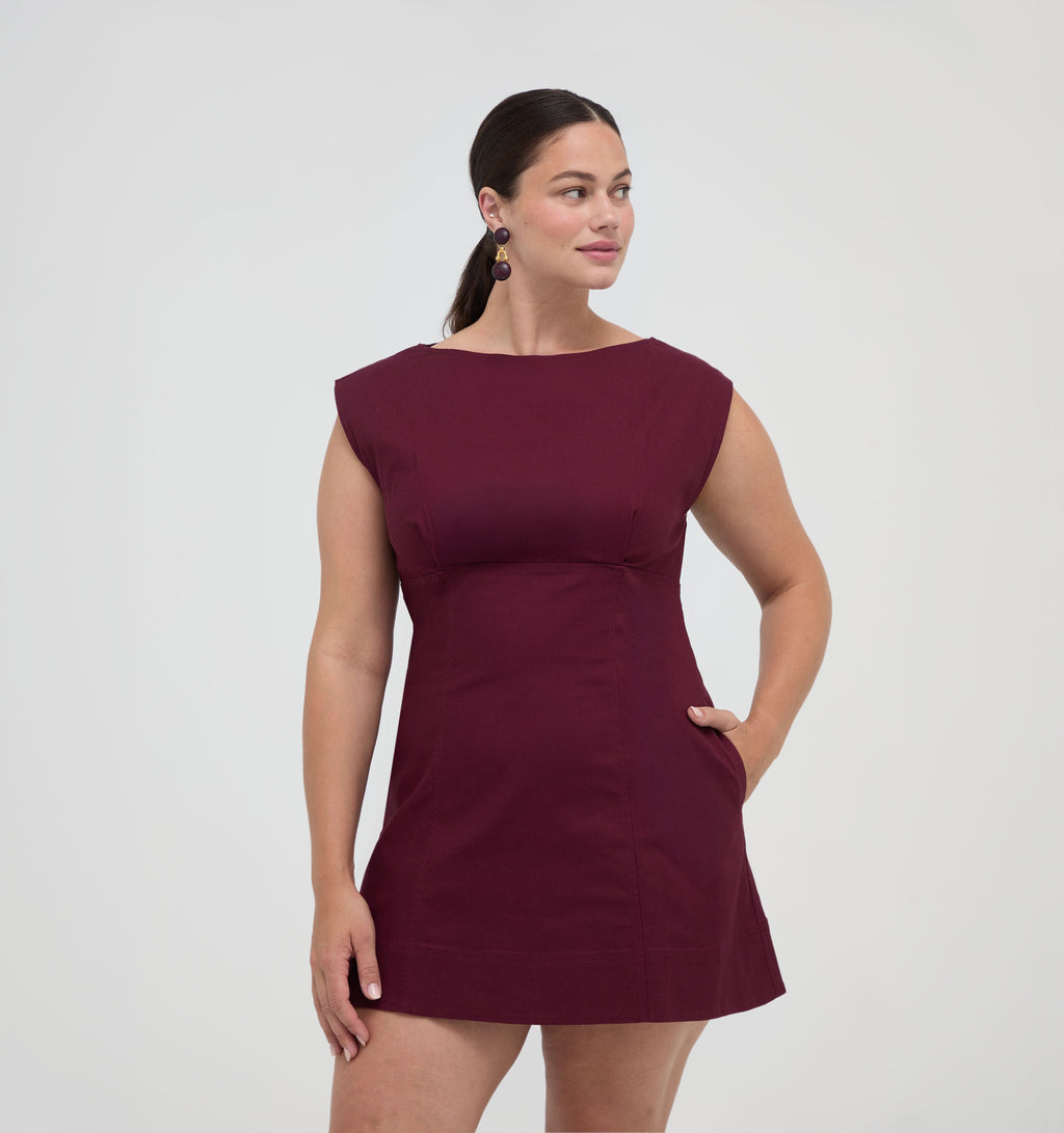 The Rhiannon Dress in Mulberry