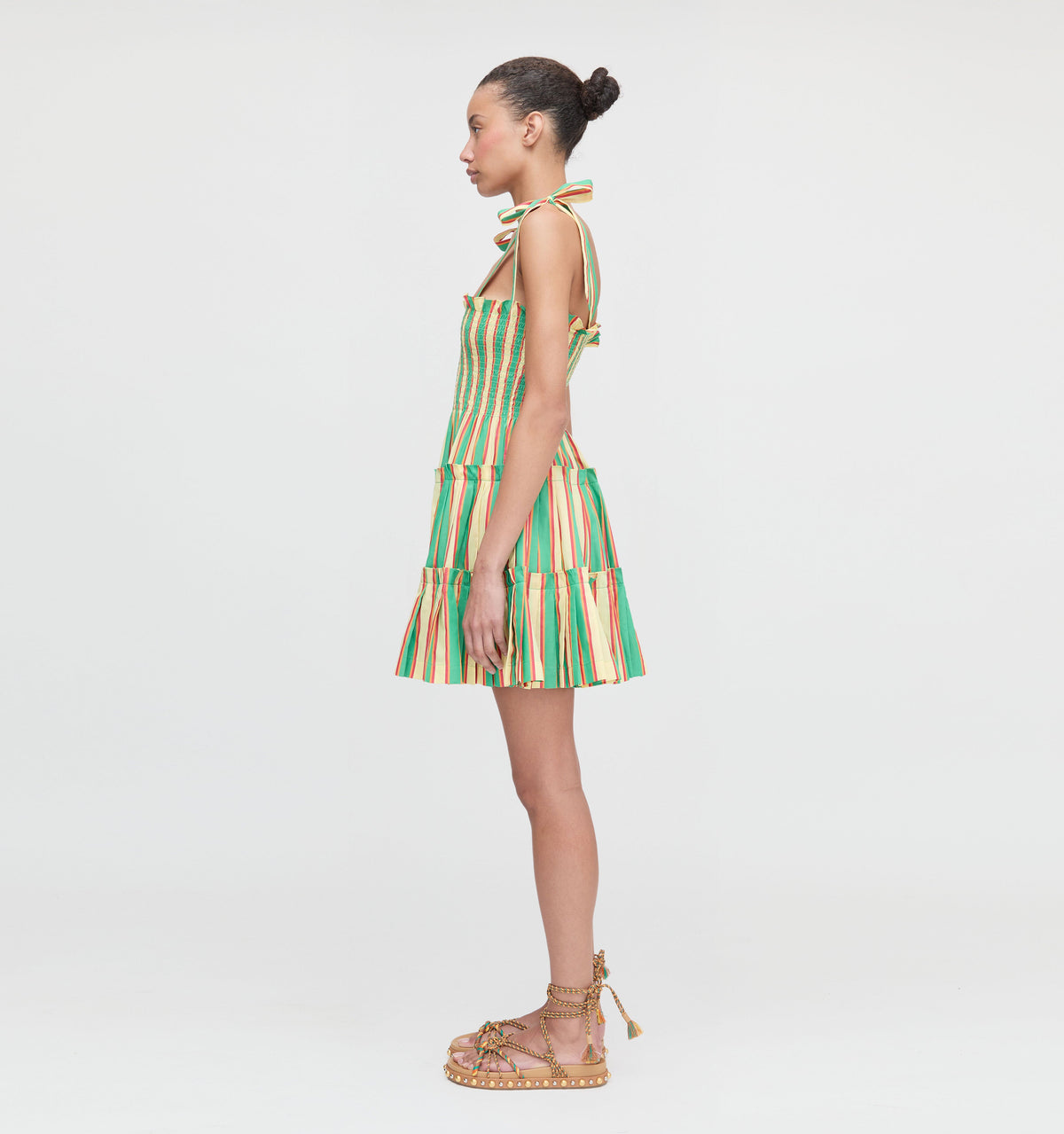 The Ribbon Charlotte Nap Dress in Rockhouse Stripe